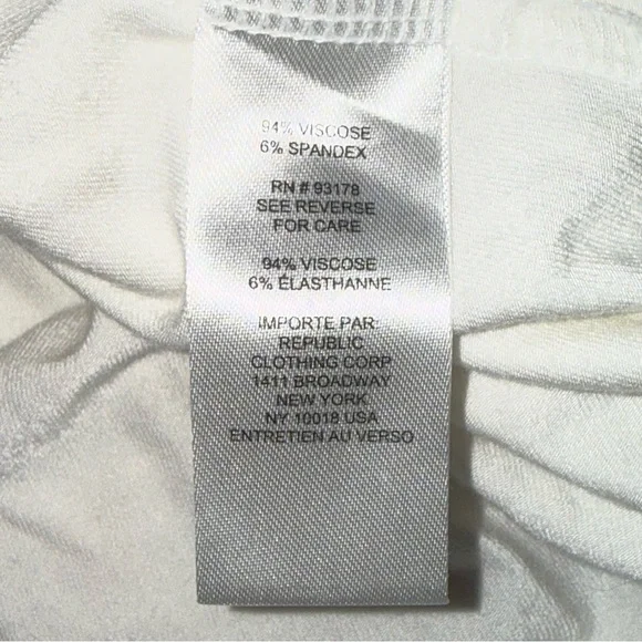 Tahari Cream Ruched Sleeve Top XL Soft Stretch Minimal Chic Blouse - Picture 7 of 9